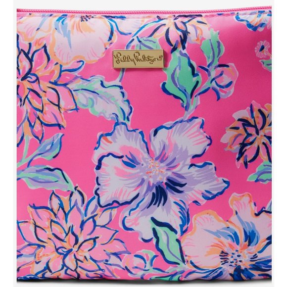Woman's Handbags Lilly Pulitzer Kendyl Tote New NWT Clear Pink Floral Beach Bag - Picture 8 of 8
